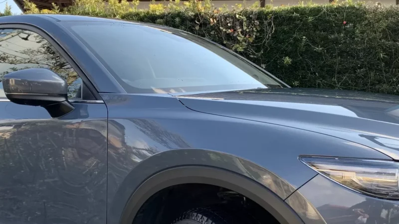 CX-5ポリメタルグレーメタリック洗車後
