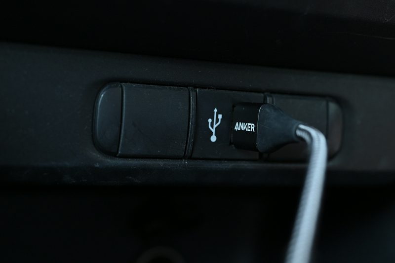 ヤリス車内のUSB Type-A端子
